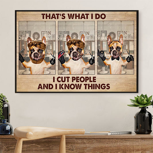 Hairdresser Poster That's What I Do | Wall Art Gift for Hairstylists