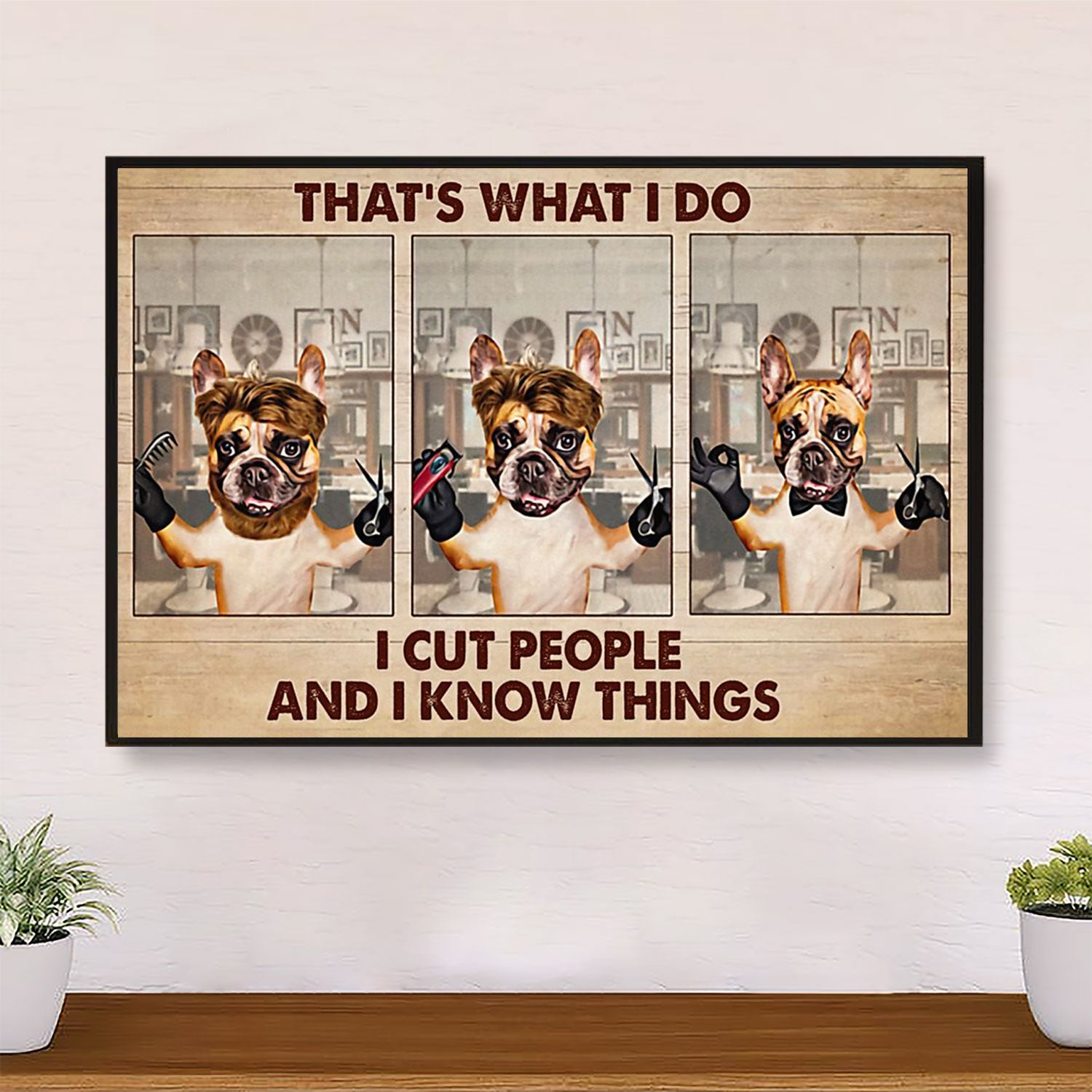 Hairdresser Poster That's What I Do | Wall Art Gift for Hairstylists