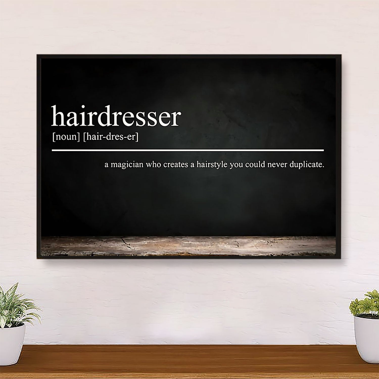 Hairdresser Poster Hairdresser Definition | Wall Art Gift for Hairstylists