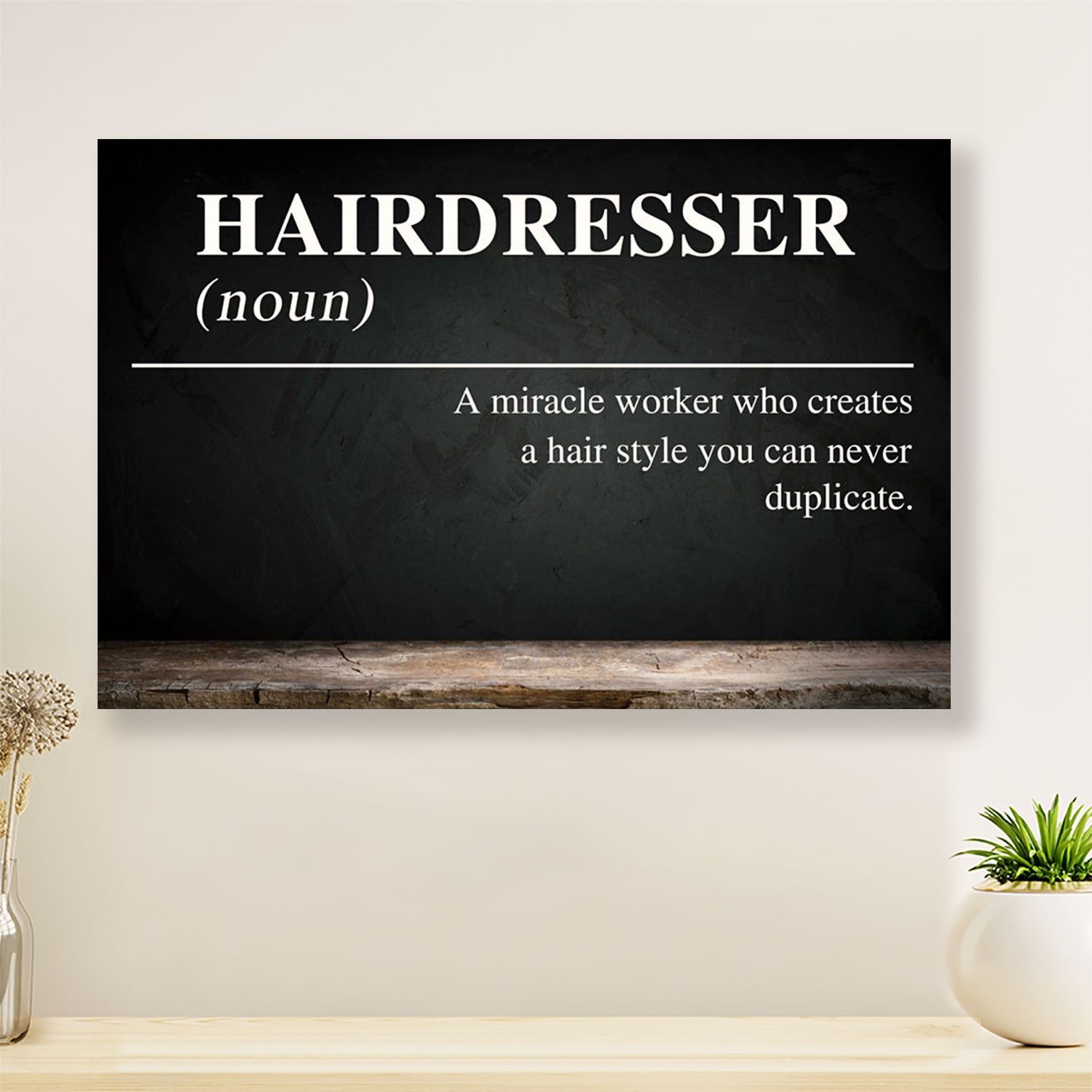 Hairdresser Poster Hairdresser Definition | Wall Art Gift for Hairstylists