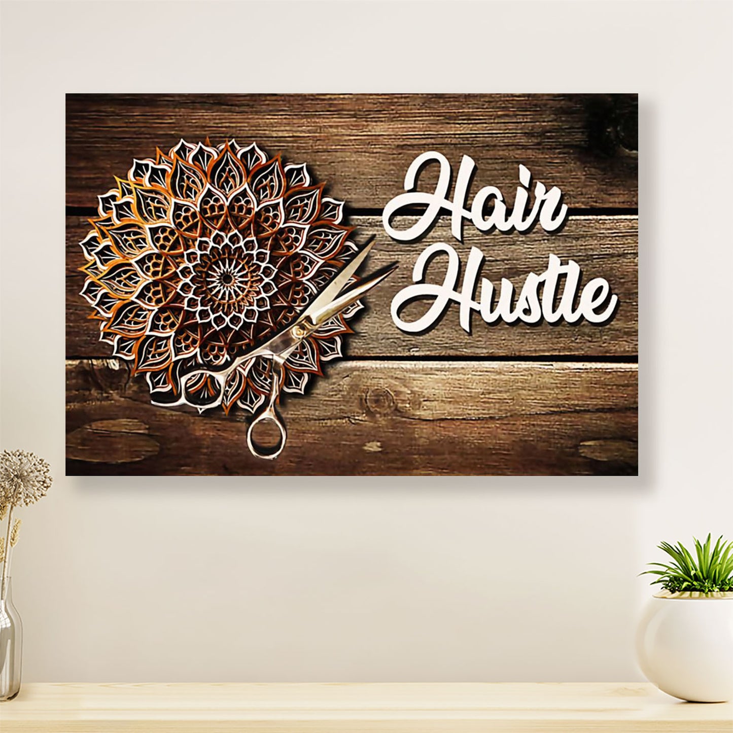 Hairdresser Poster Hair Hustle | Wall Art Gift for Hairstylists