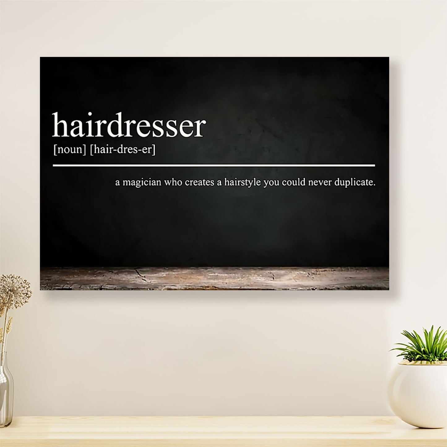 Hairdresser Poster Hairdresser Definition | Wall Art Gift for Hairstylists