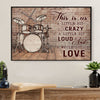 Drumming Canvas This Is us - A Little Bit Crazy | Wall Art Home Décor Gift for Drummer