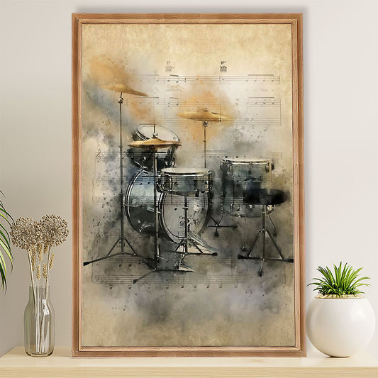 Drumming Poster Drums Art Painting | Wall Art Gift for Drummers
