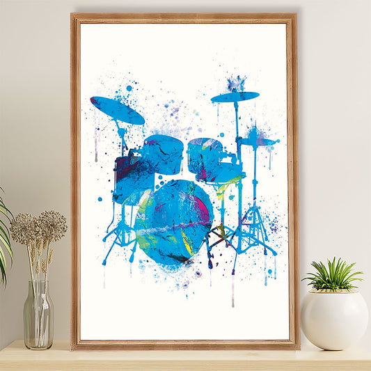 Drumming Poster Drums Art Painting | Wall Art Gift for Drummers