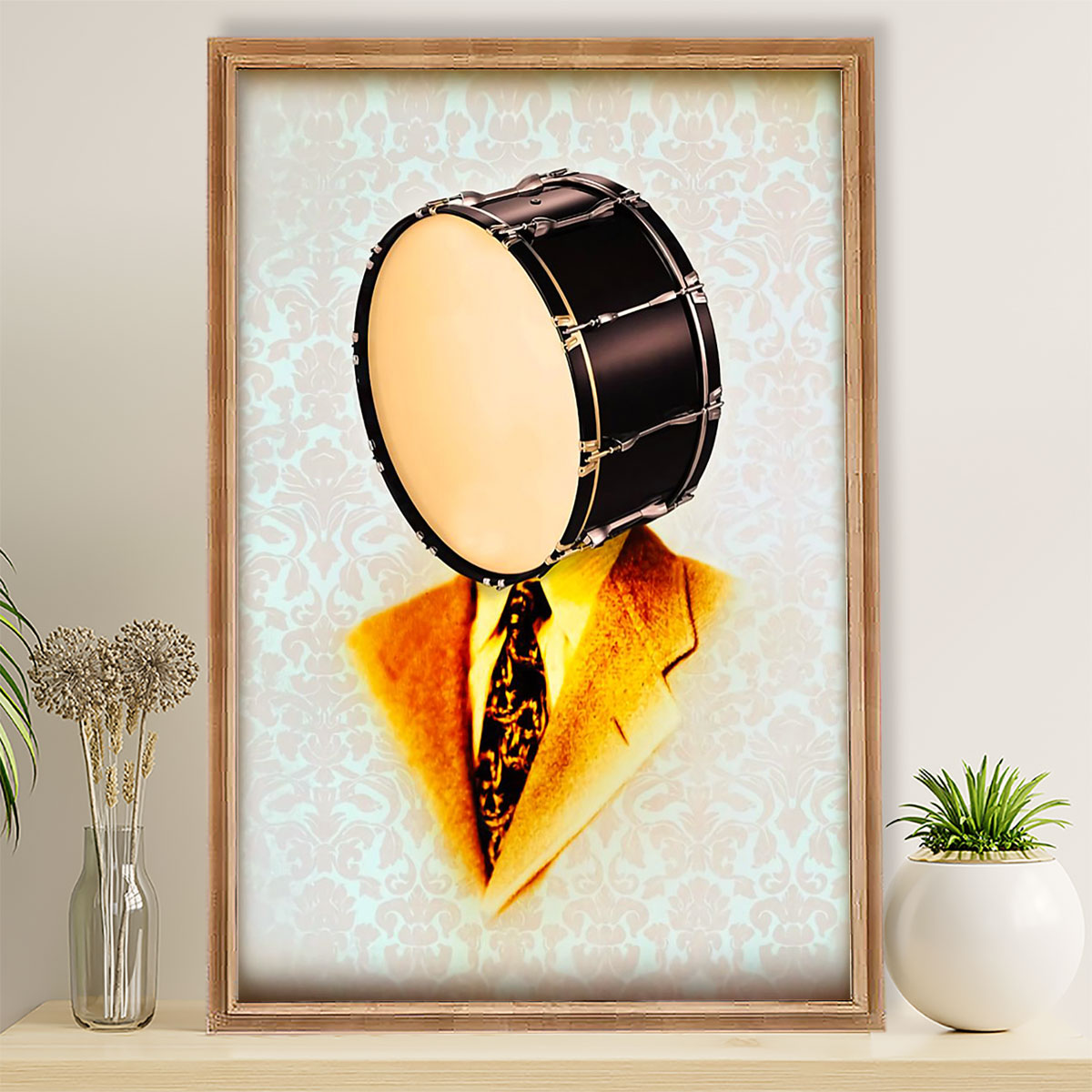 Drumming Poster Drummer Art Painting | Wall Art Gift for Drummers