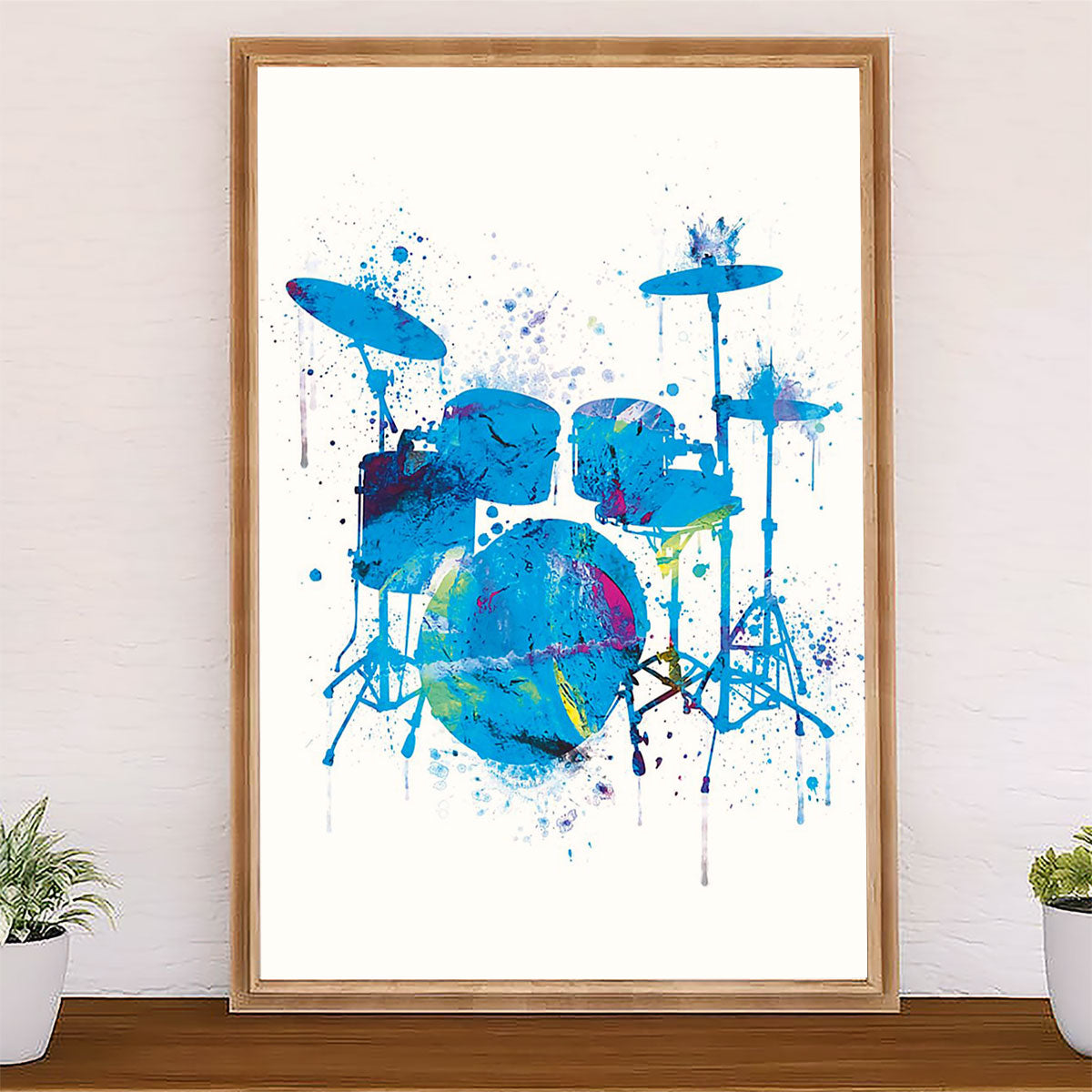 Drumming Canvas Drums Art Painting | Wall Art Gift for Drummers