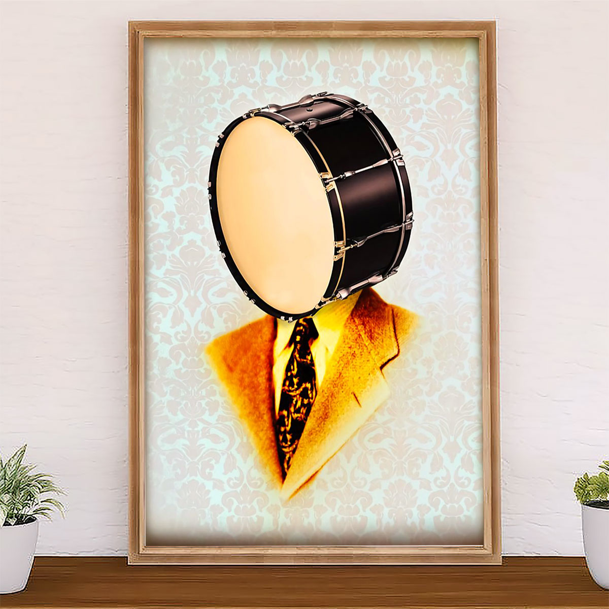 Drumming Poster Drummer Art Painting | Wall Art Gift for Drummers