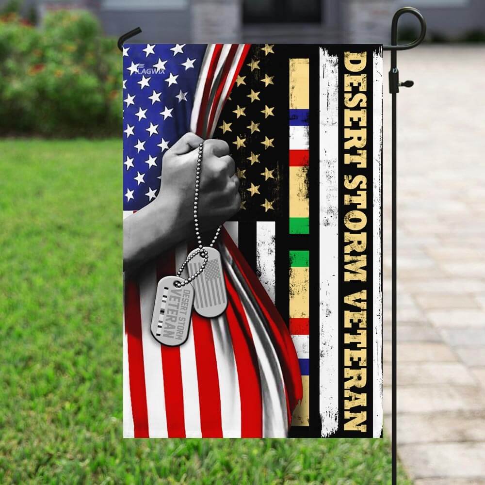 Desert Storm Veteran America Flag