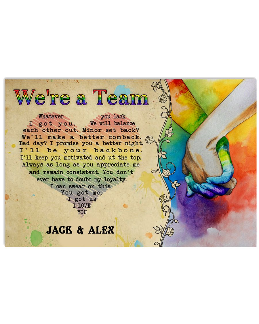 Custom LGBT We're A Team
