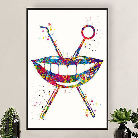 Dental Poster Smile Teeth | Wall Art Gift for Dentist