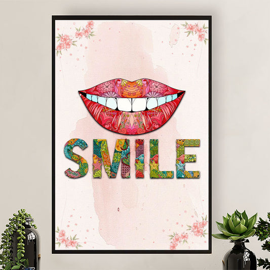 Dental Poster Smile | Wall Art Gift for Dentist