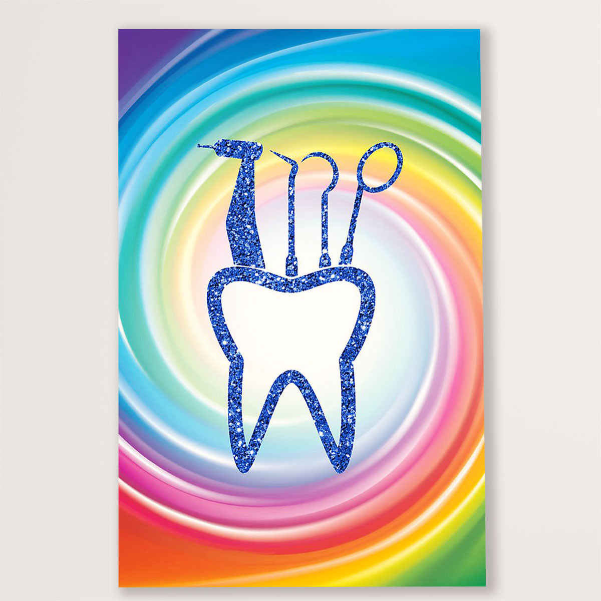 Dental Poster Tooth Art Painting | Wall Art Gift for Dentist