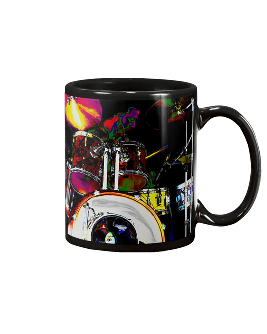 Drumming Coffee Mug | Drum Set | Drinkware Gift for Drummer