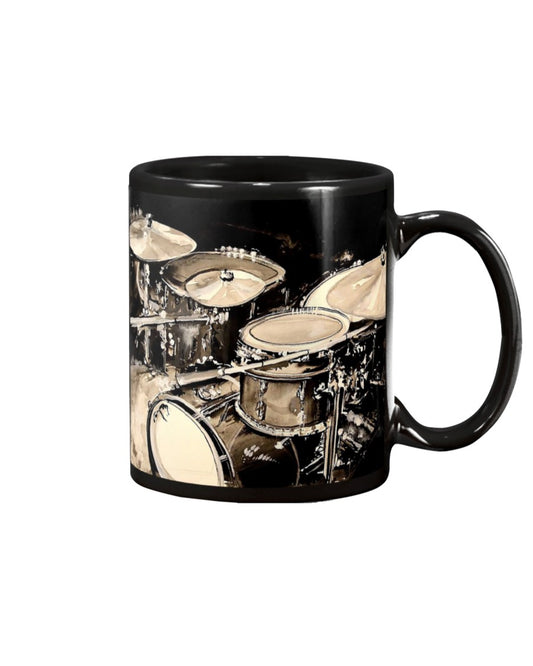 Drumming Coffee Mug | Drum Set | Drinkware Gift for Drummer