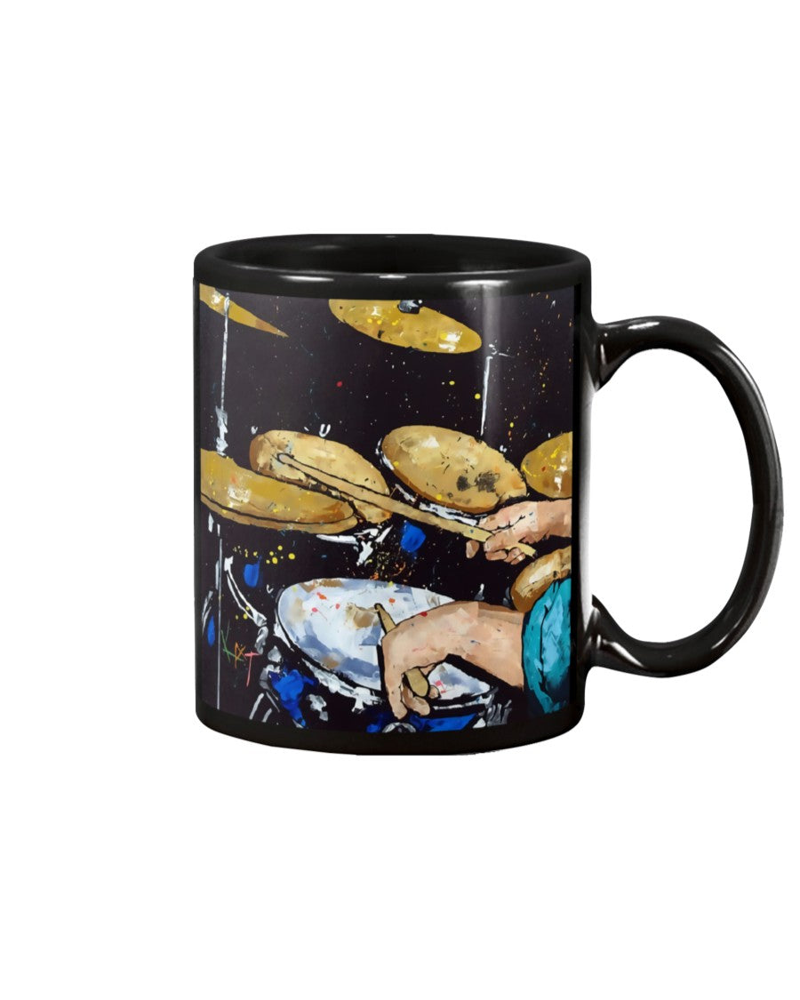 Drumming Coffee Mug | Drums | Drinkware Gift for Drummer