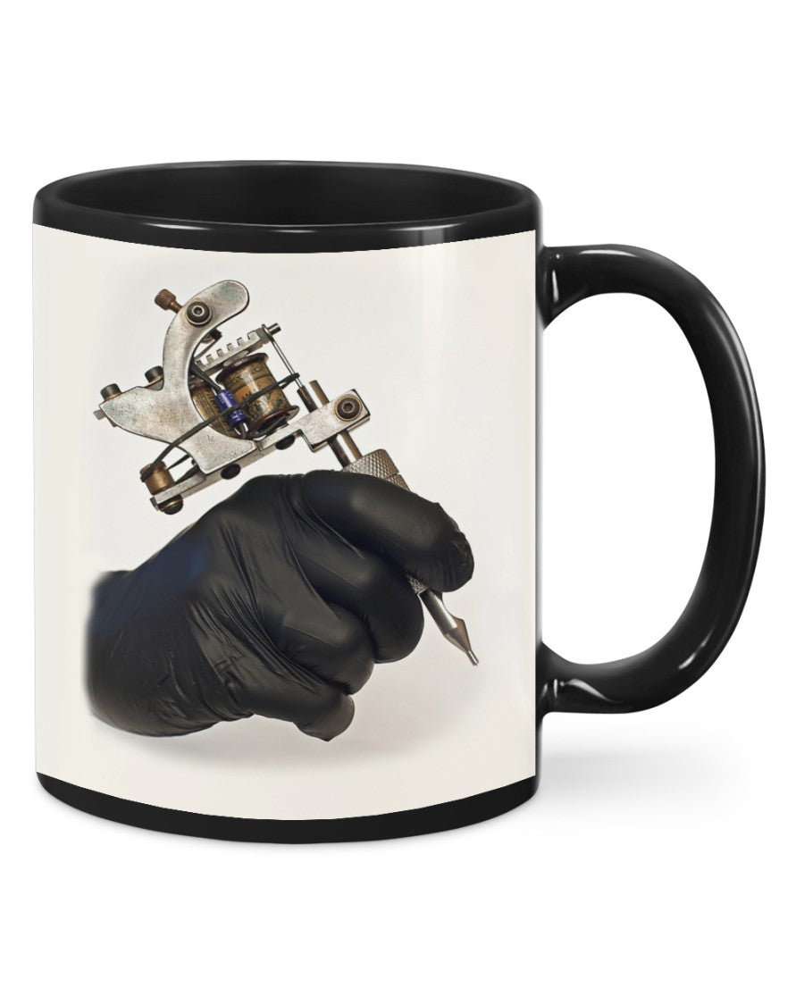 Tattoo Coffee Mug | Tattoo Machine | Drinkware Gift for Tattoo Artist, Tattoo Lover