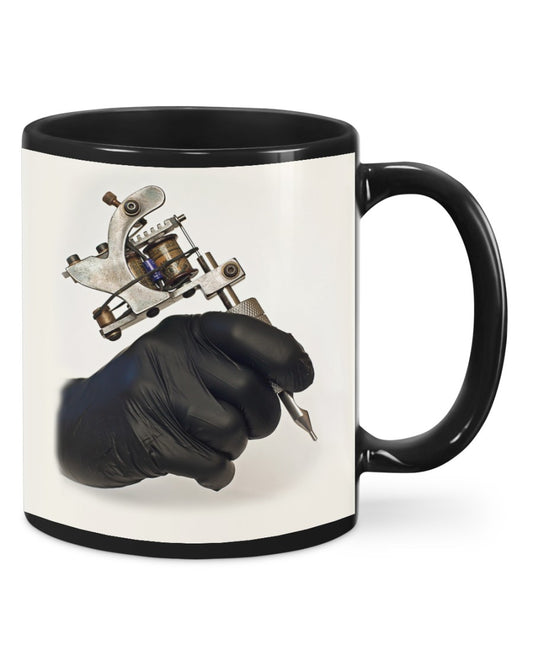 Tattoo Coffee Mug | Tattoo Machine | Drinkware Gift for Tattoo Artist, Tattoo Lover