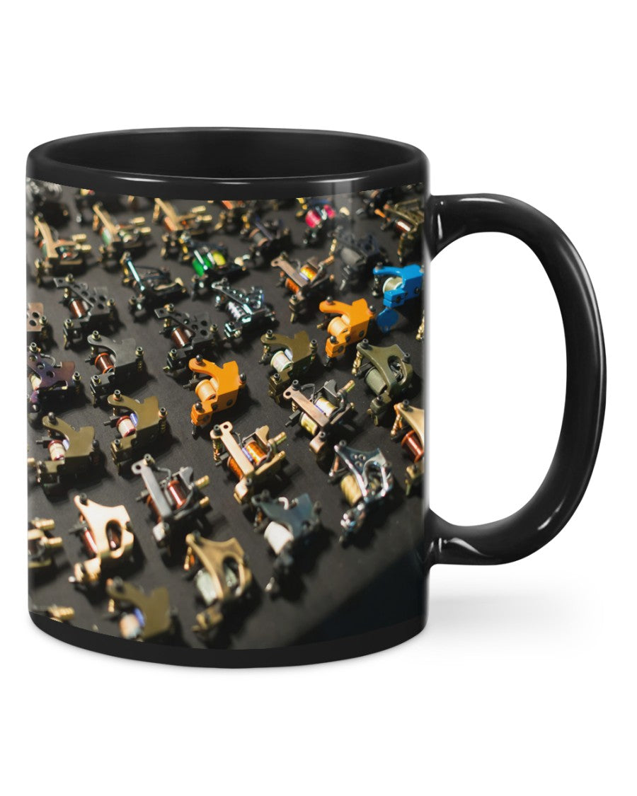 Tattoo Coffee Mug | Tattoo Machine | Drinkware Gift for Tattoo Artist, Tattoo Lover