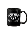 Tattoo Coffee Mug | Tattoo Artist - Your Skin Is My canvas | Drinkware Gift for Tattoo Artist, Tattoo Lover