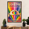 LGBT Gay Pride Month Poster Room Wall Art | LGBTQ Equality And Diversity