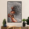 African American Afro Poster | Gift for Black Girl | Juneteenth Day Room Wall Art - Emotional Girl