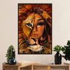 African American Afro Poster | Gift for Black Girl | Juneteenth Day Room Wall Art - Black Woman Lion