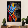 African American Afro Poster | Gift for Black Girl | Juneteenth Day Room Wall Art - Daughter of the King
