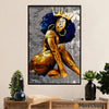 African American Afro Poster | Gift for Black Girl | Juneteenth Day Room Wall Art - I Am Bold Enough