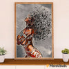 African American Afro Poster | Gift for Black Girl | Juneteenth Day Room Wall Art - Emotional Girl