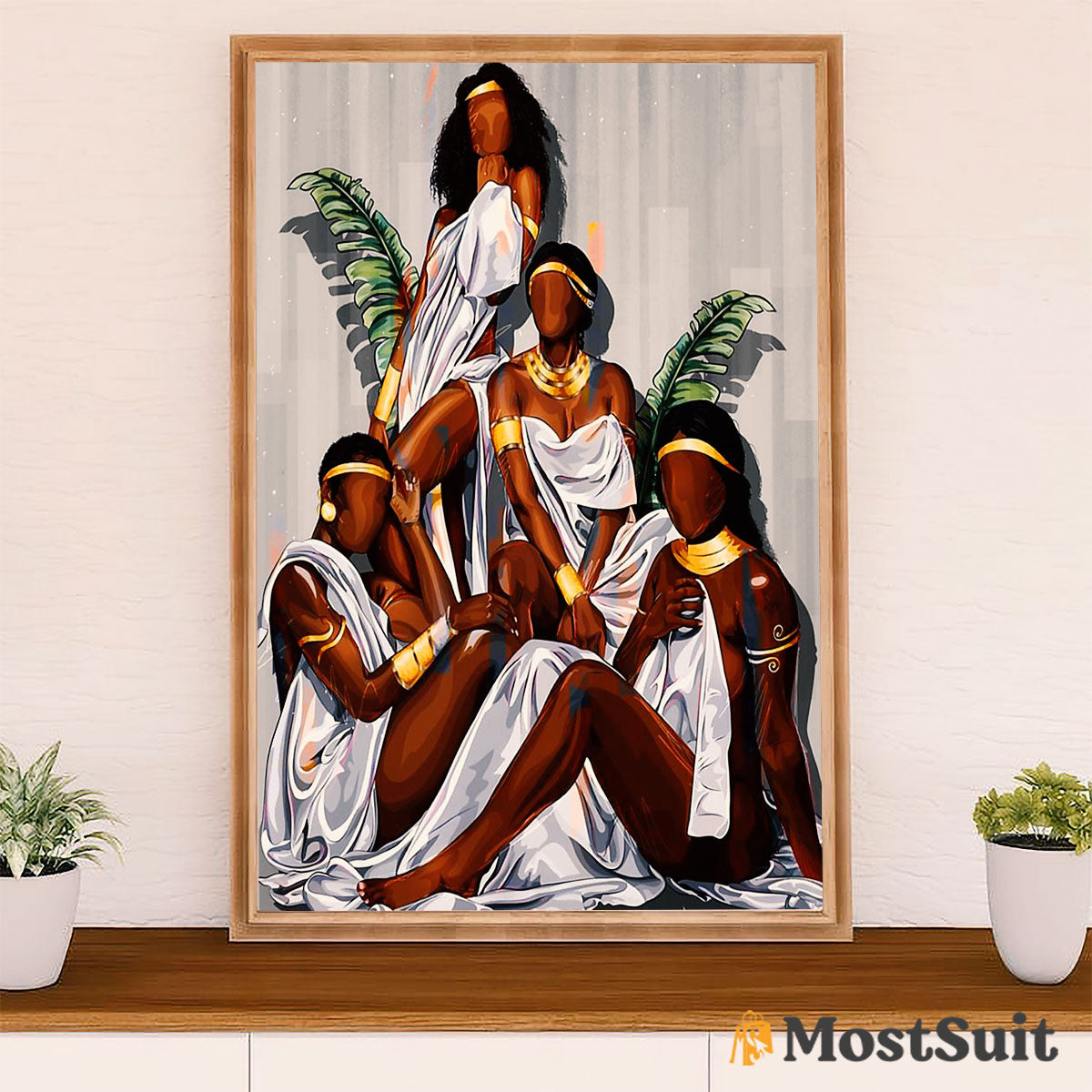 African American Afro Poster | Gift for Black Girl | Juneteenth Day Room Wall Art - Black Women Luxury