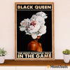 African American Afro Poster | Gift for Black Girl | Juneteenth Day Room Wall Art - Vintage Black Queen
