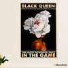 African American Afro Poster | Gift for Black Girl | Juneteenth Day Room Wall Art - Vintage Black Queen