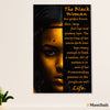 African American Afro Poster | Gift for Black Girl | Juneteenth Day Room Wall Art - The Black Woman