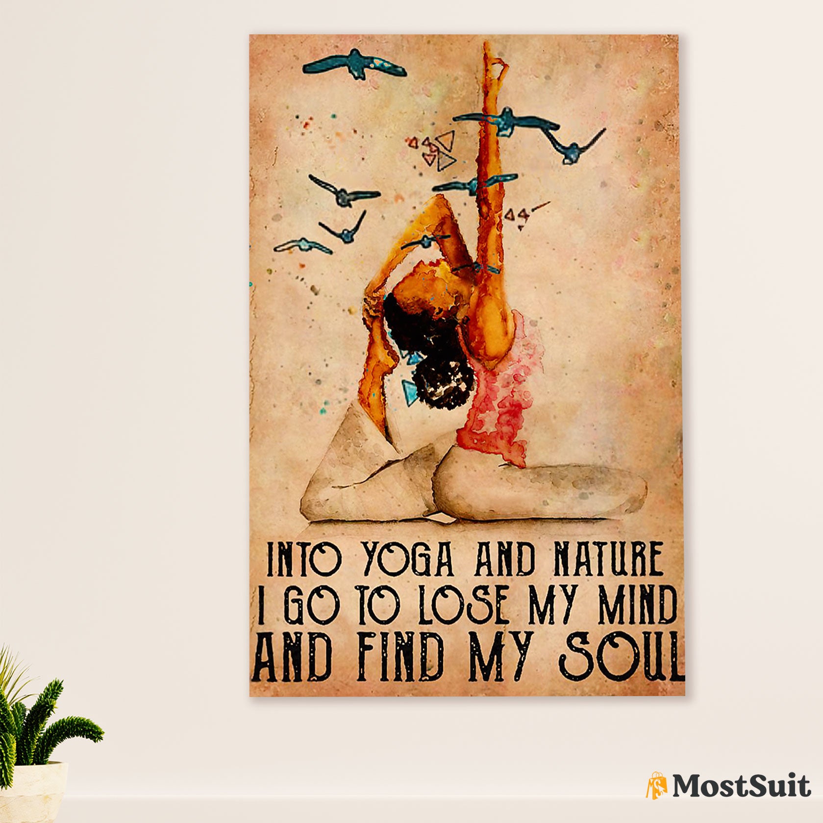 African American Afro Poster | Gift for Black Girl | Juneteenth Day Room Wall Art - Yoga And Nature