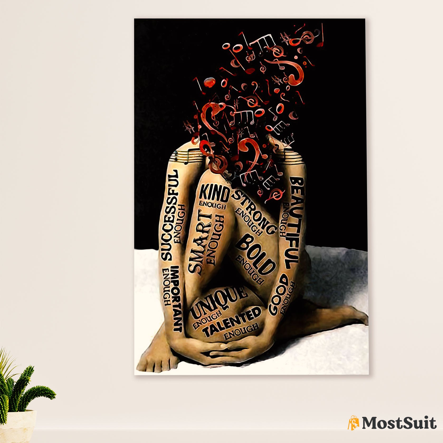 African American Afro Poster | Gift for Black Girl | Juneteenth Day Room Wall Art - Talented Enough