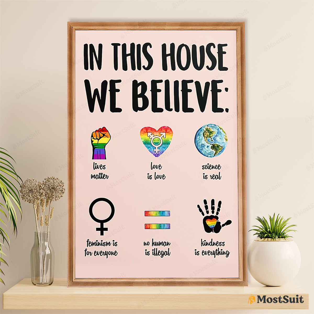 LGBT Gay Pride Month Poster Room Wall Art | LGBT Black Feminism