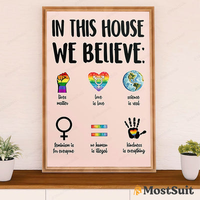 LGBT Gay Pride Month Poster Room Wall Art | LGBT Black Feminism