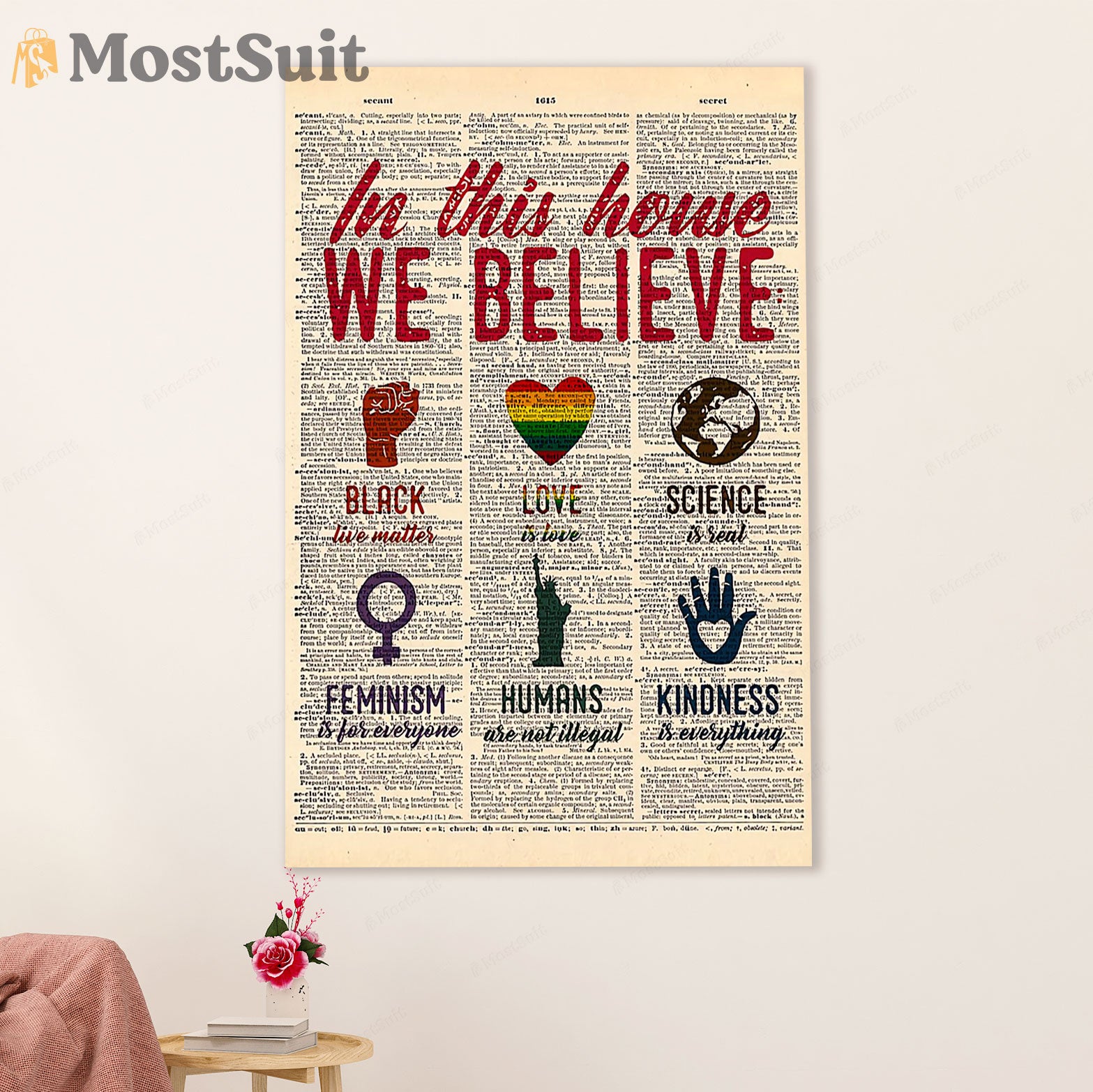 LGBT Gay Pride Month Poster Room Wall Art | LGBT Black Pride Feminism