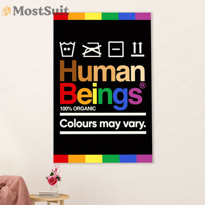 LGBT Gay Pride Month Poster Room Wall Art | Human Beings