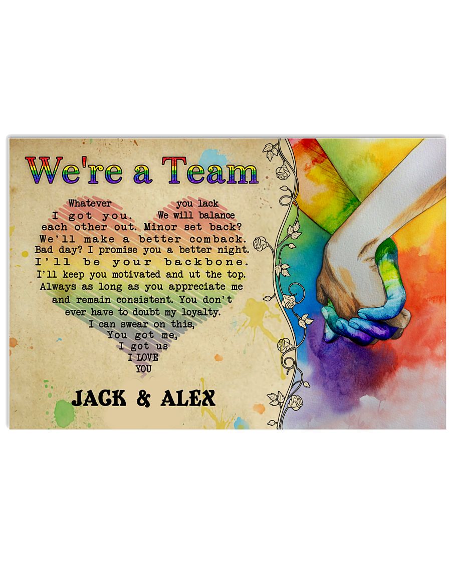 Custom LGBT We're A Team