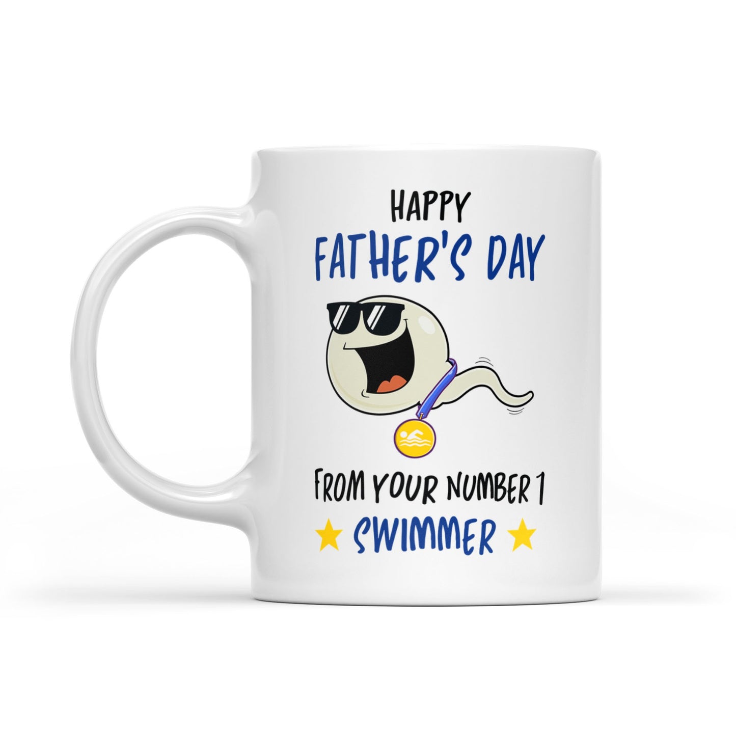 Happy Father's Day From Your Swimming Champion Mug Gift For Dad - MostSuit
