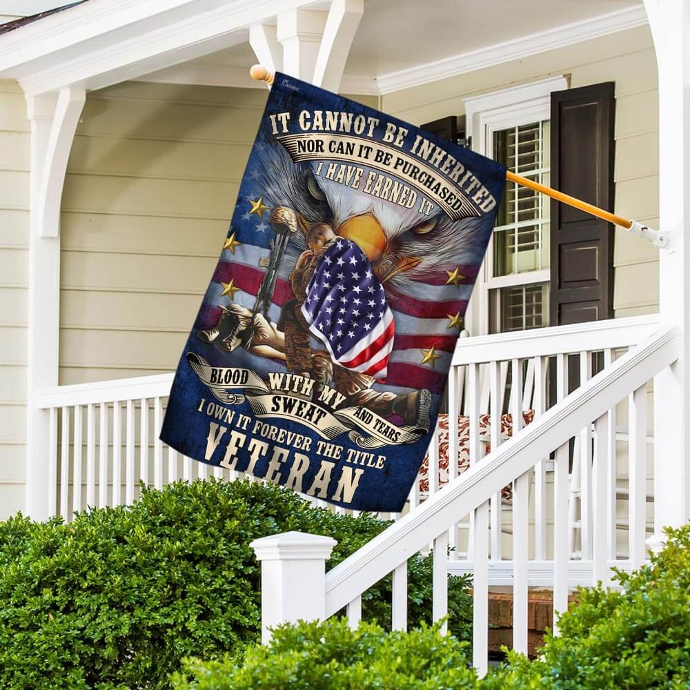 Forever The Title Veteran American Flag