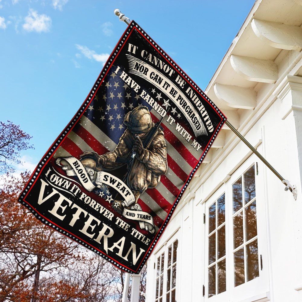 Forever The Title Veteran Flag