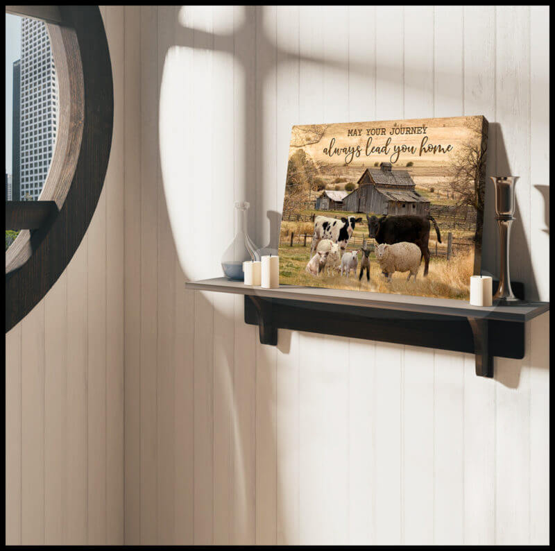 Canvas Poster  Farm  May Your Journey