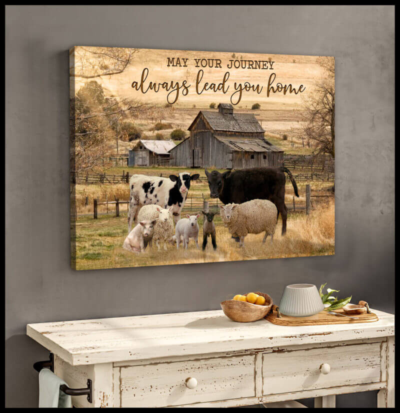 Canvas Poster  Farm  May Your Journey