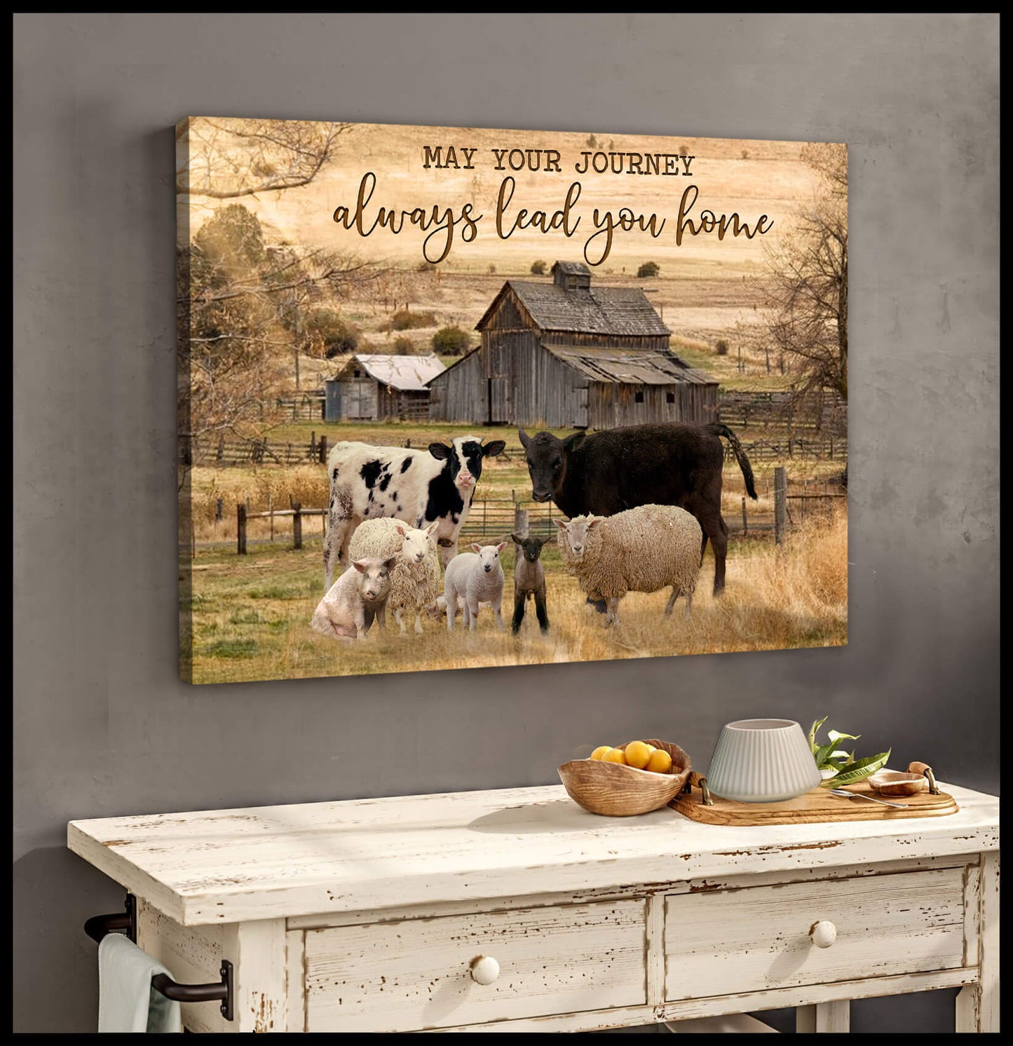 Canvas Poster  Farm  May Your Journey