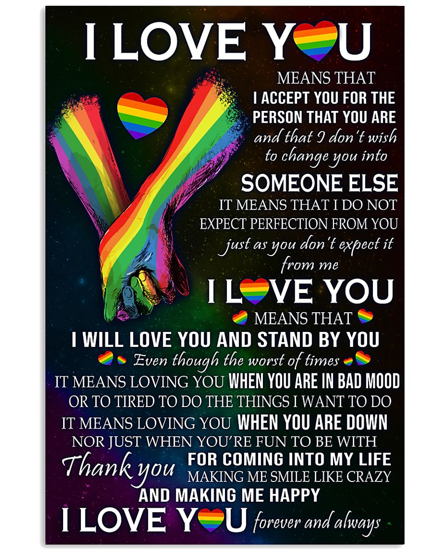 LGBT I Love You And Stand By You