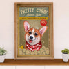 Cute Pembroke Welsh Corgi Canvas Prints | Pretty Corgi | Wall Art Gift for Corgi Lover