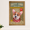 Cute Pembroke Welsh Corgi Canvas Prints | Pretty Corgi | Wall Art Gift for Corgi Lover